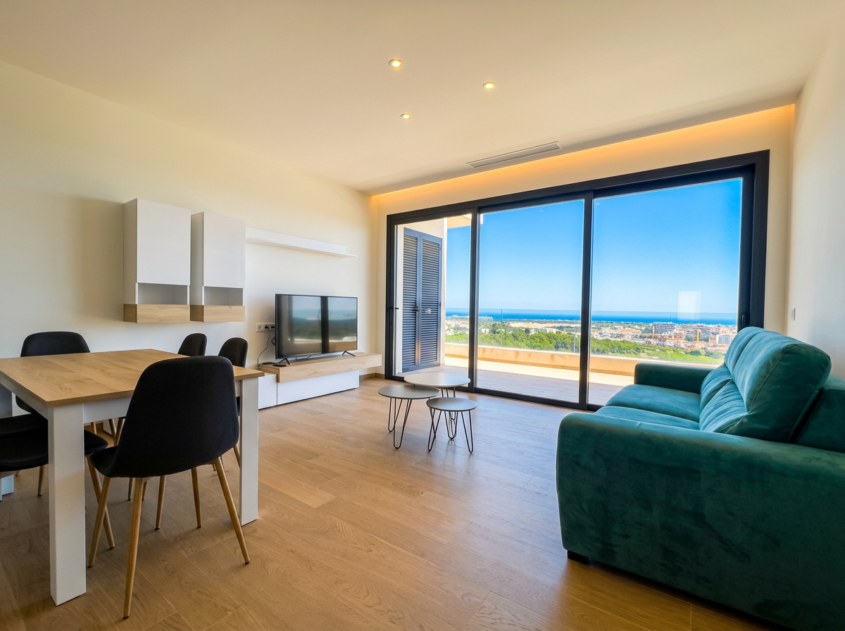 Nieuwbouw appartement met zeezicht Orihuela Costa